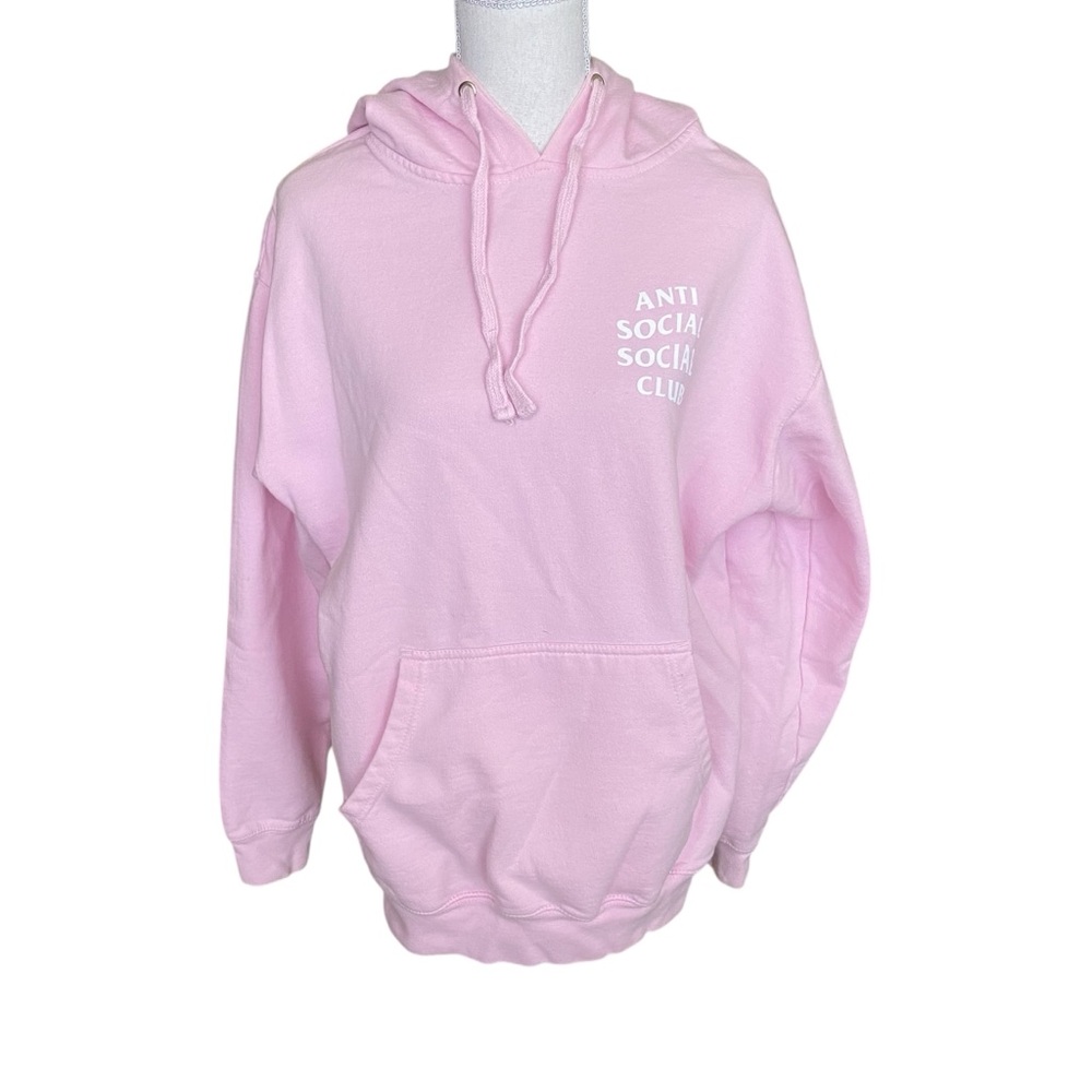 Anti Social Social Club Pink Sweatshirt Size Large